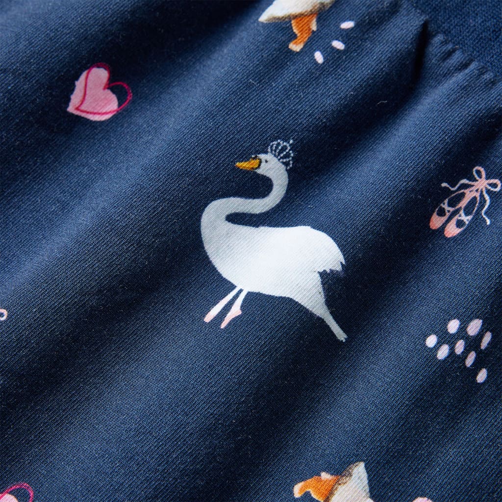 Girls' Long-Sleeved Dress Navy 140