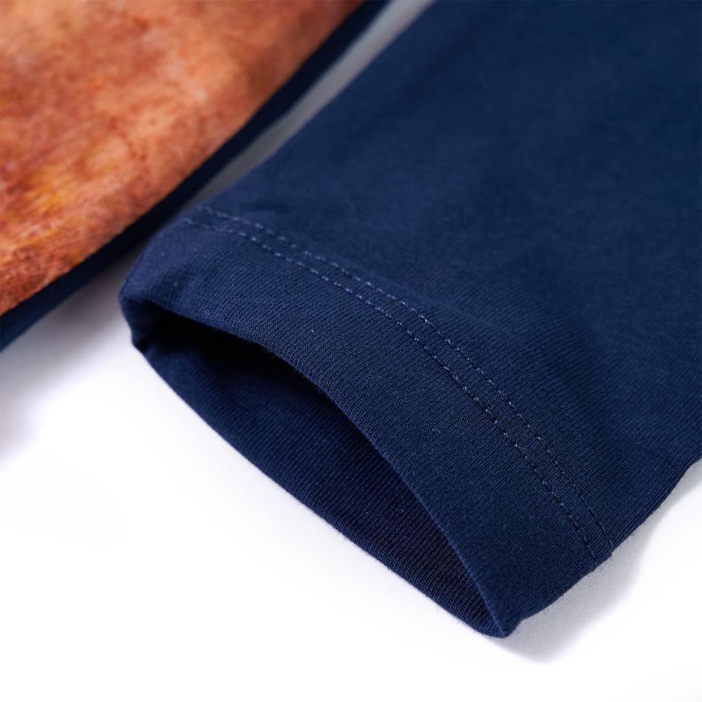 Robe Enfant Manches Longues Bleu Marine 128
