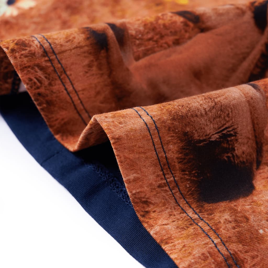 Robe Enfant Manches Longues Bleu Marine 128