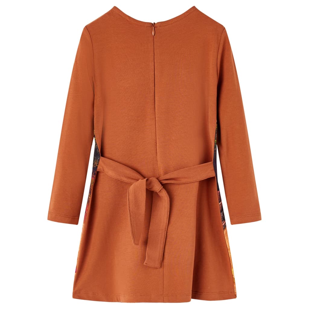 Robe Enfant Manches Longues Cognac 104