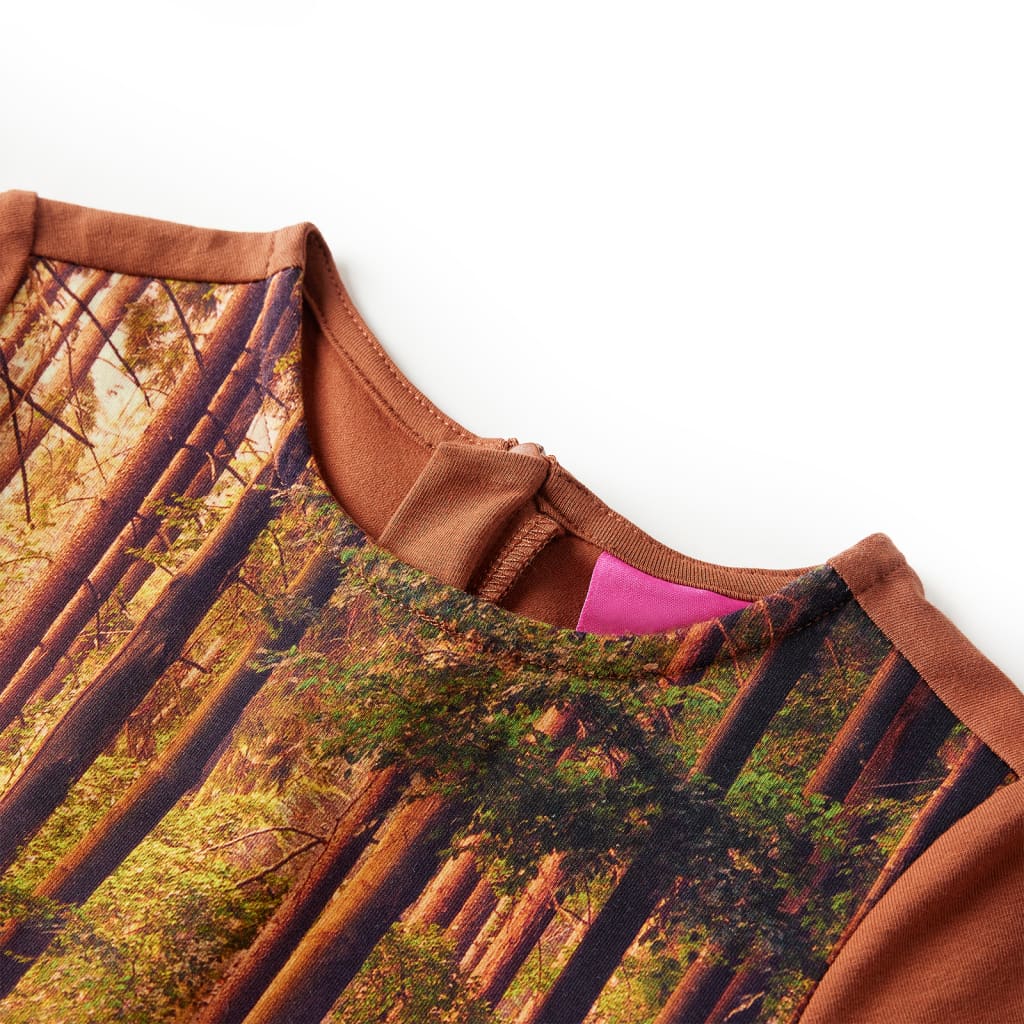 Robe Enfant Manches Longues Cognac 104
