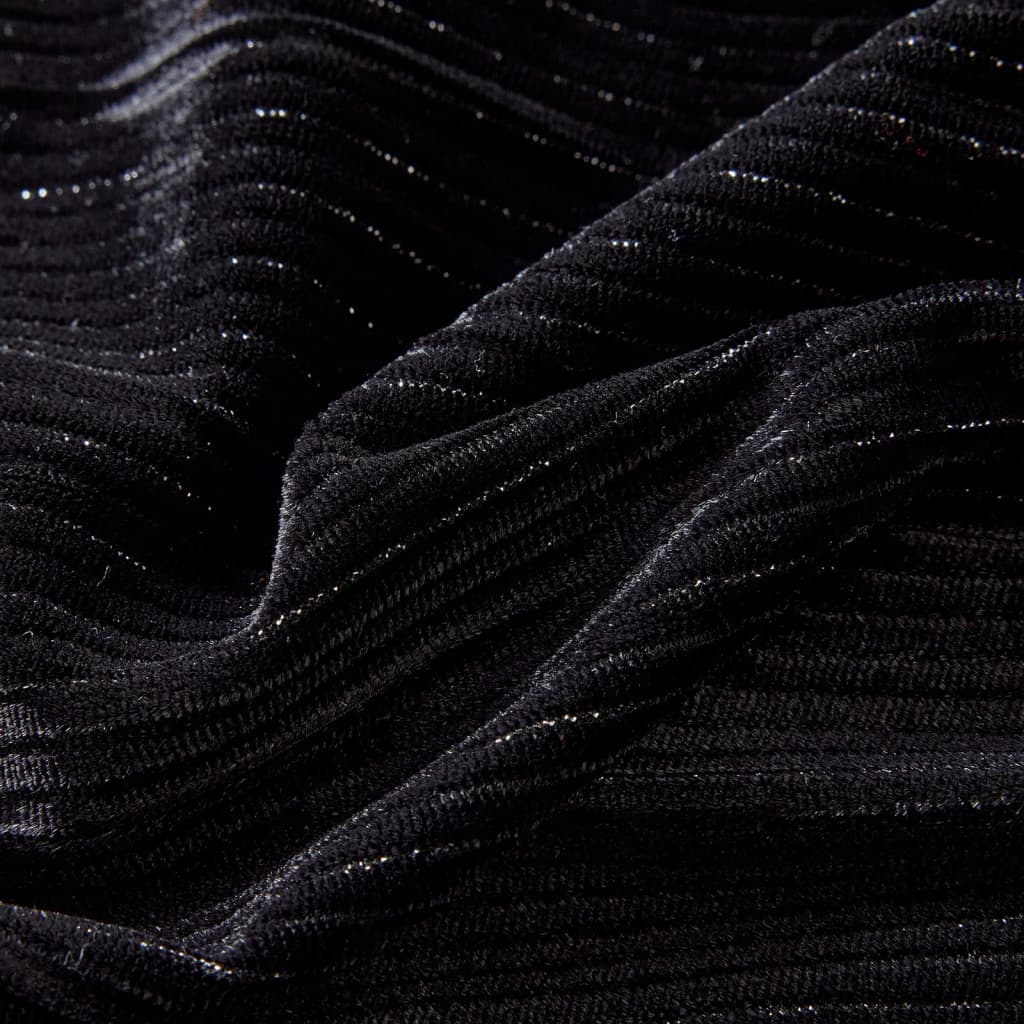 Girls' pleated skirt with lurex, black, size 92