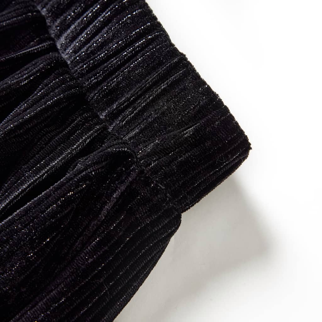 Girls' Lurex Pleated Skirt Black 116