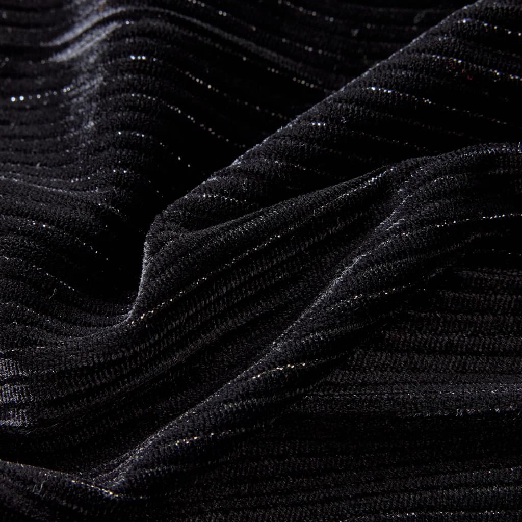 Girls' Lurex Pleated Skirt Black 116