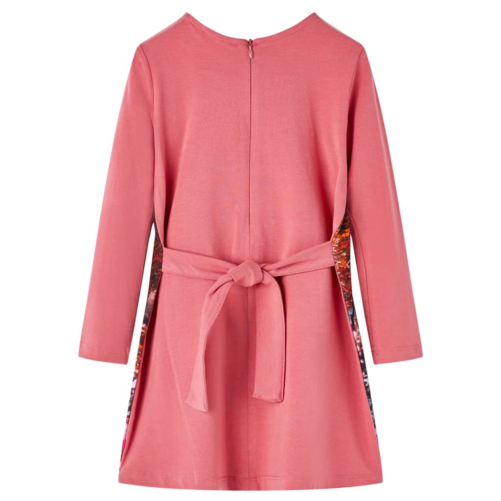 Robe Enfant Manches Longues Rose Ancien 128