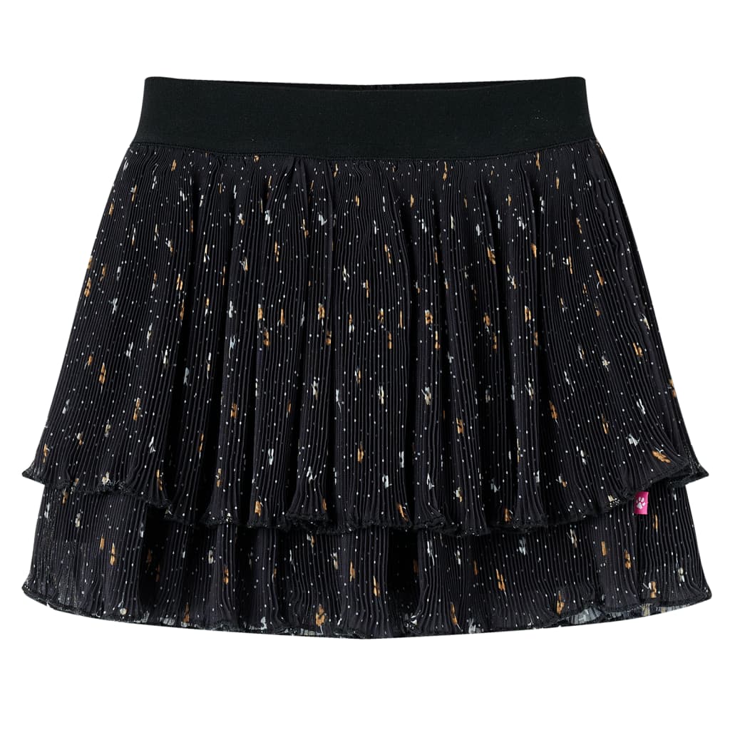 Girls' Tiered Ruffle Skirt Black 92