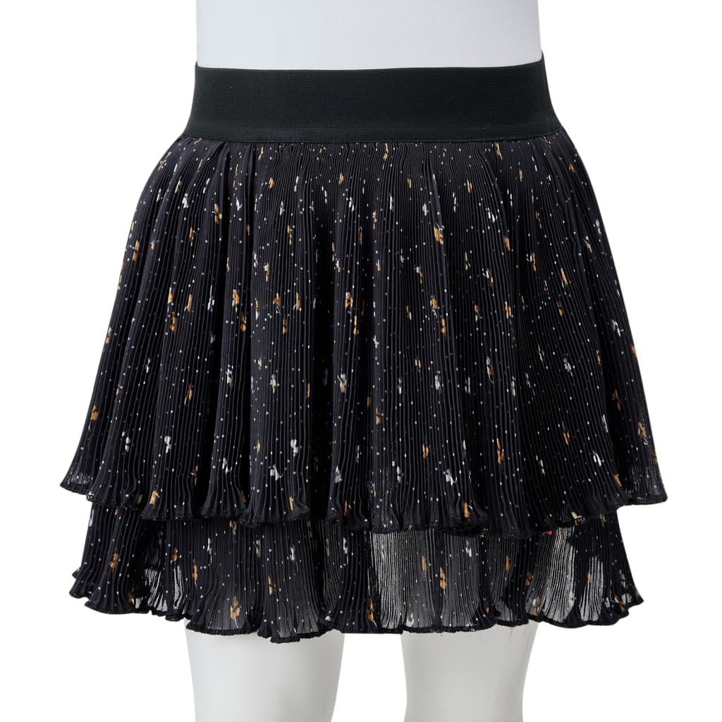 Girls' Tiered Ruffle Skirt Black 92