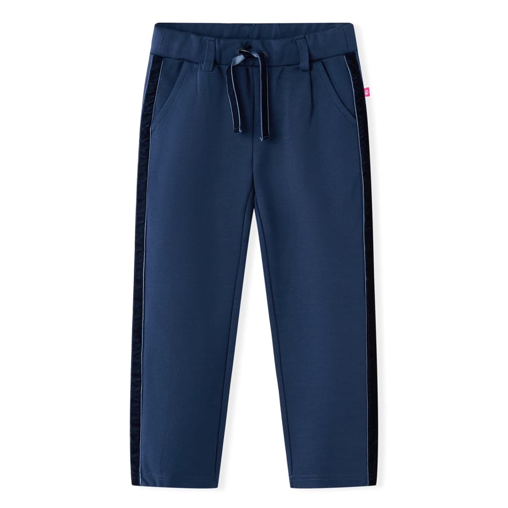 Children's Trousers with Black Trims Navy Blue 104