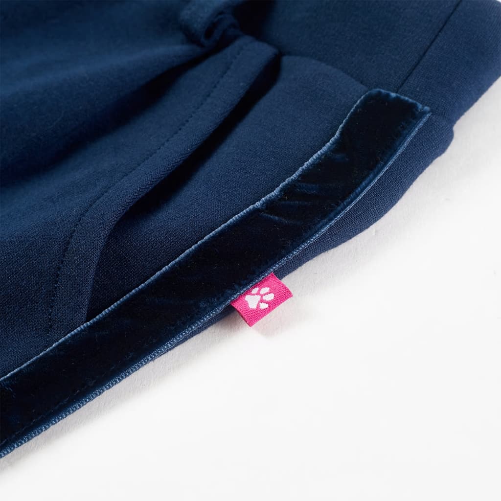 Children's Trousers with Black Trims Navy Blue 104