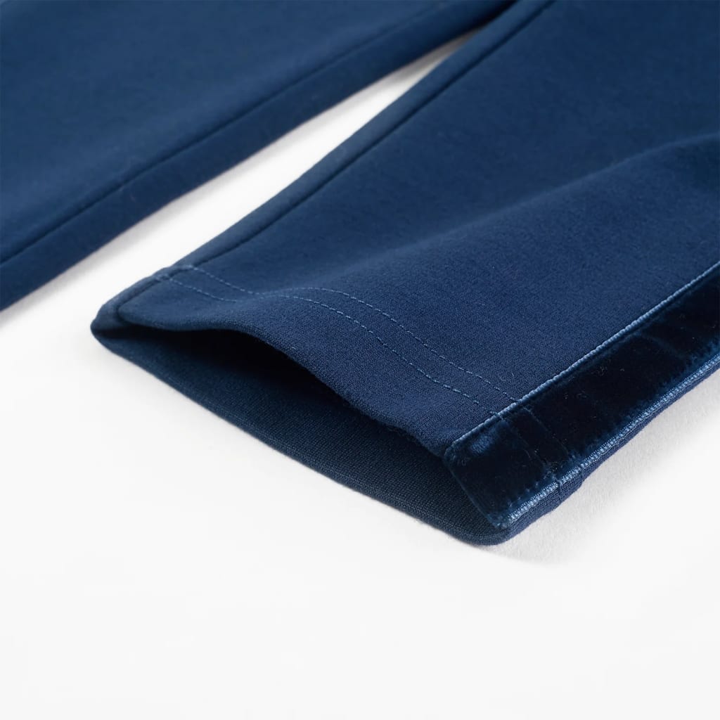 Children's Trousers with Black Trims Navy Blue 104