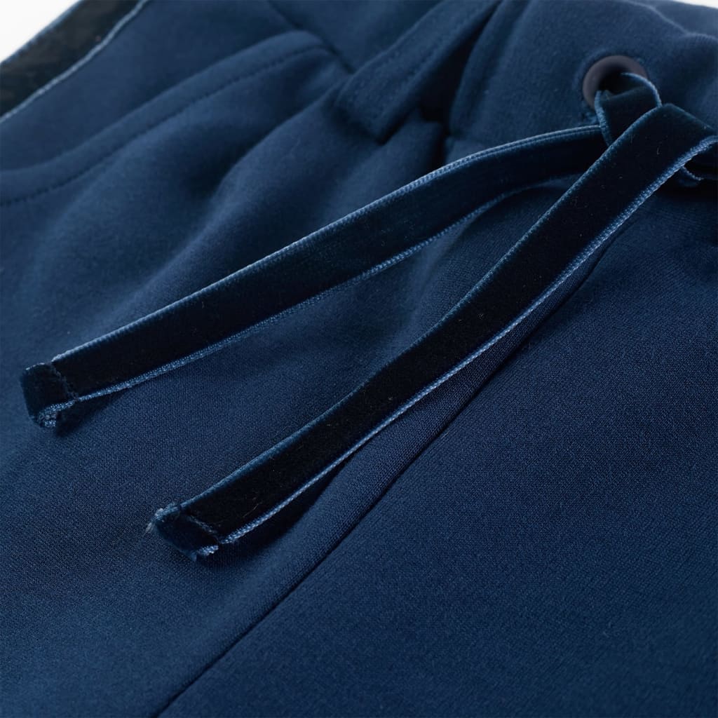 Pantalon enfant avec bandes décoratives noires Marine 116