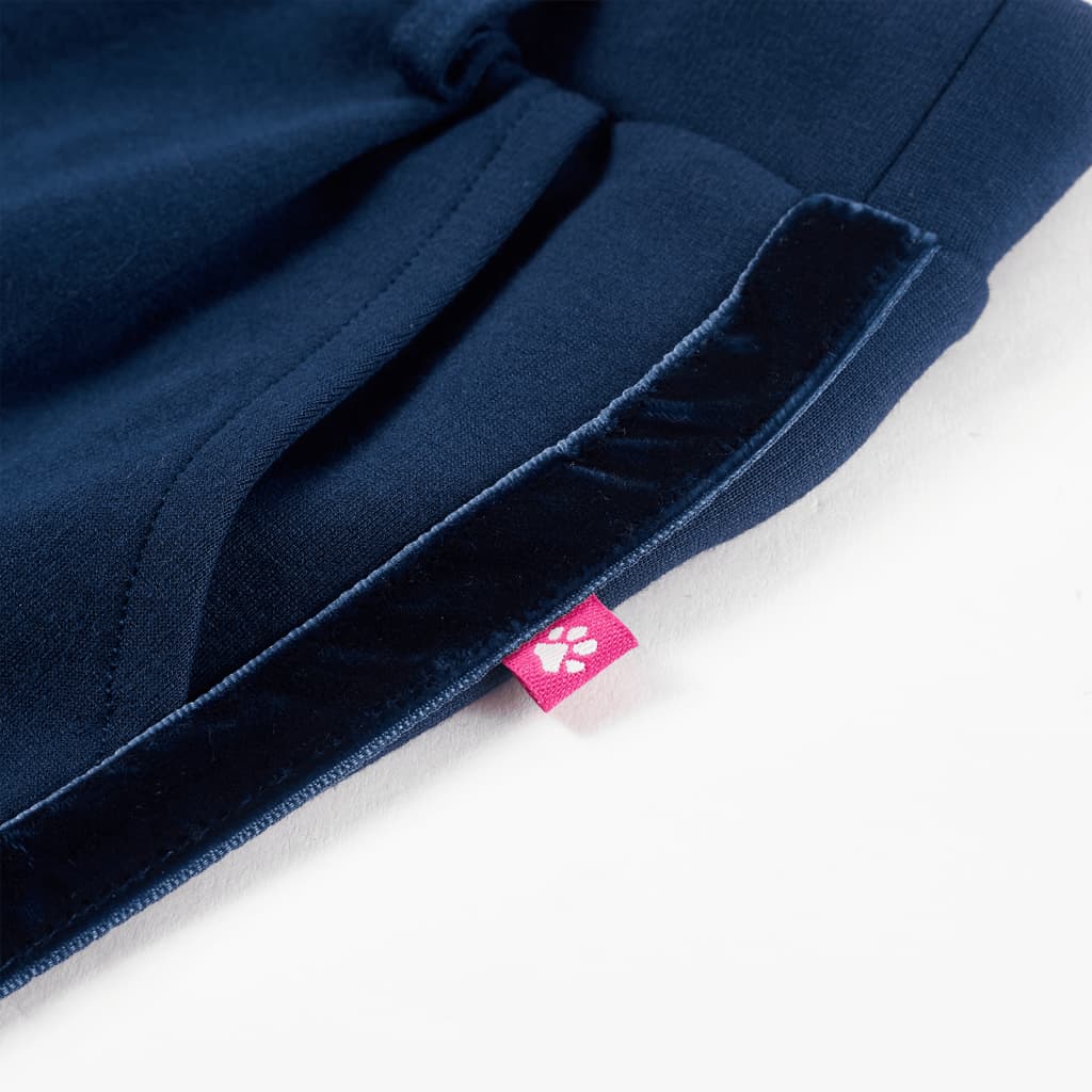 Pantalon enfant avec bandes décoratives noires Marine 116