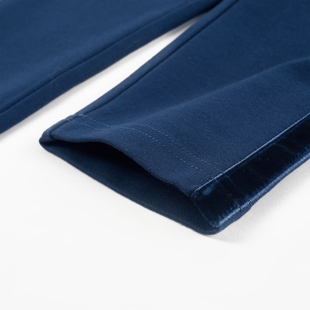Pantalon enfant avec bandes décoratives noires Marine 116
