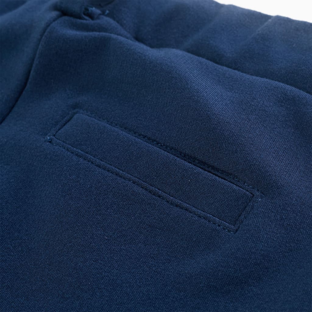 Pantalon enfant avec bandes décoratives noires Marine 116