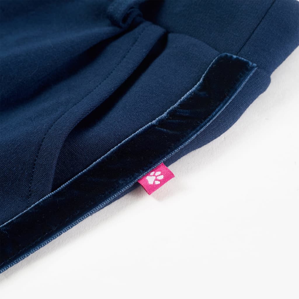Kids' Trousers with Black Trim Navy 140