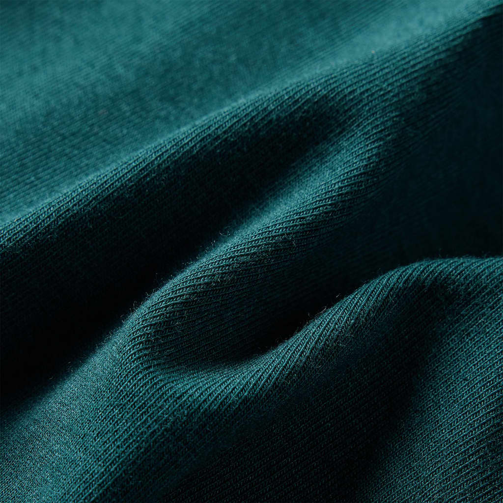 Robe enfant manches longues vert foncé 104