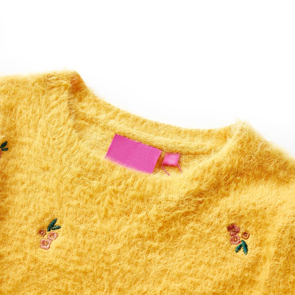 Children's Knitted Pullover Ochre 92