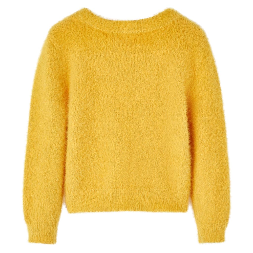 Knitted Ocher Children's Sweater 116