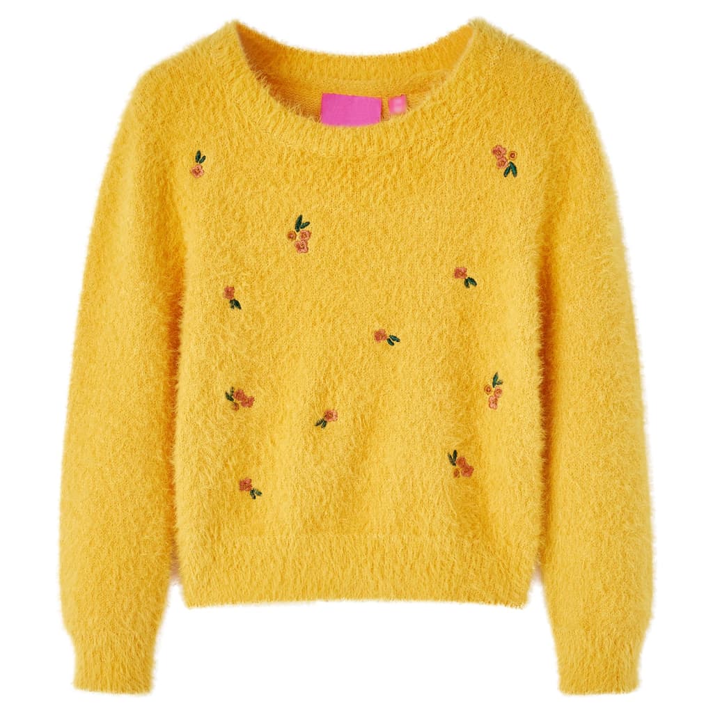 Children's Knitted Jumper Ocher 128