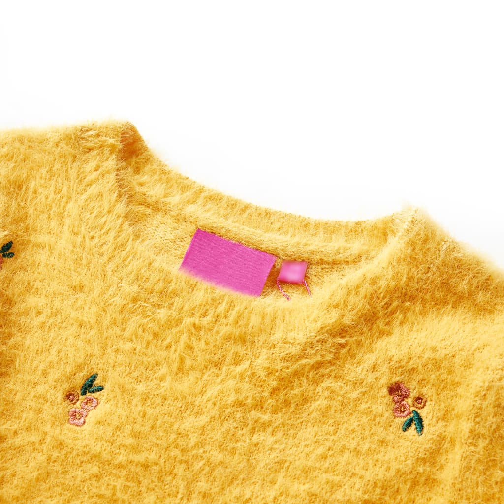 Children's Knitted Jumper Ochre 140