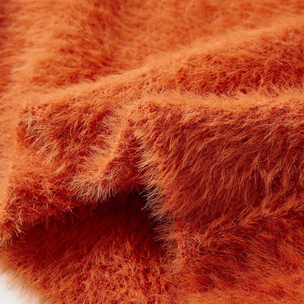 Children's Knitted Jumper Dark Orange 140