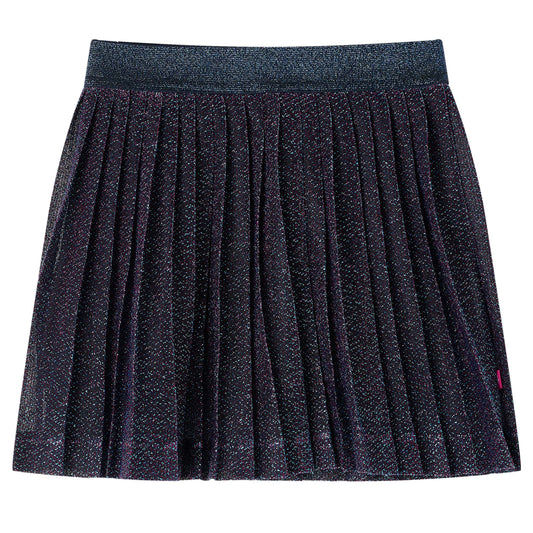 Girls' Glitter Skirt Navy Blue 116