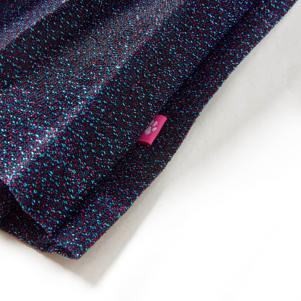 Jupe enfant à paillettes bleu marine 128