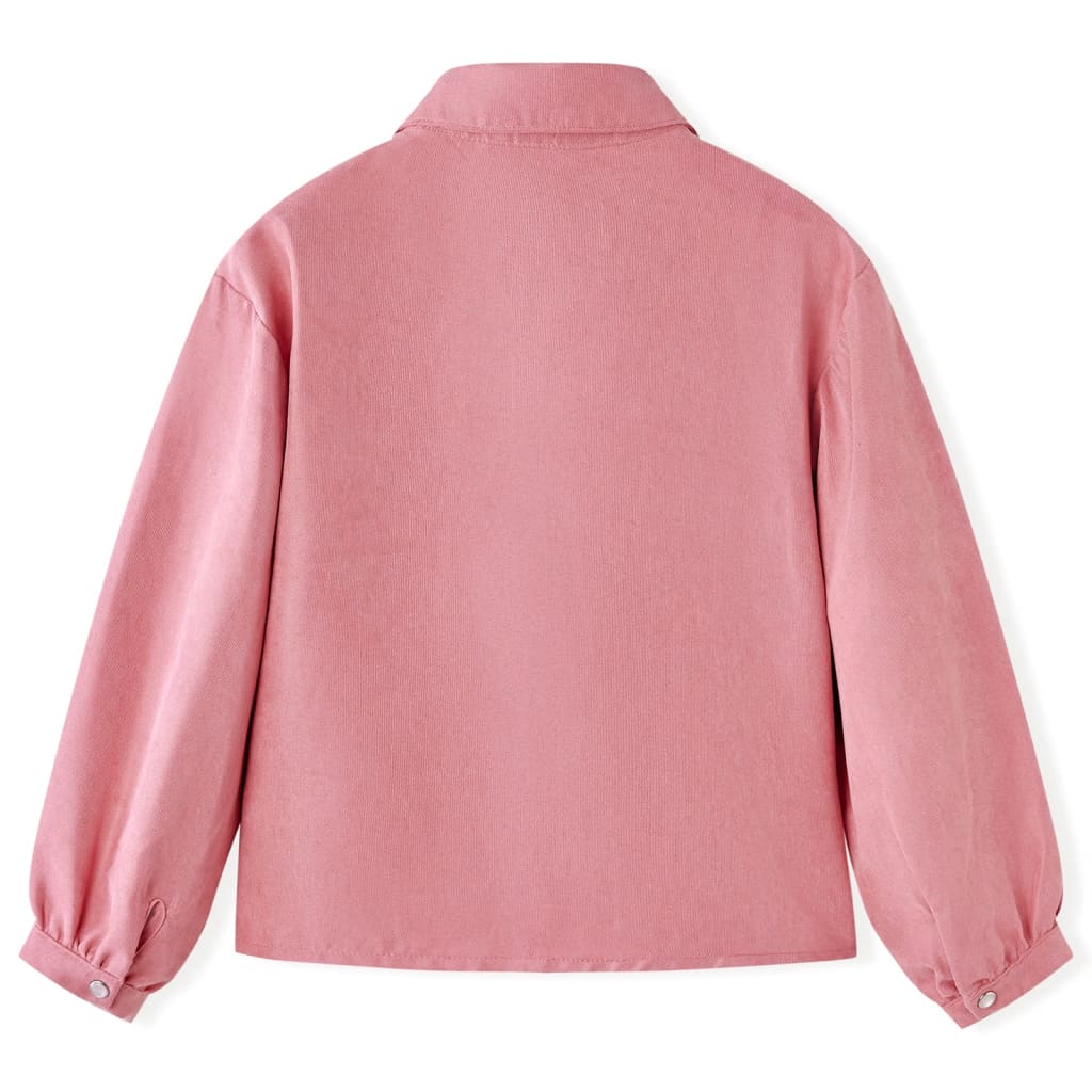 Children's Blouse with Puff Sleeves Old Pink 140