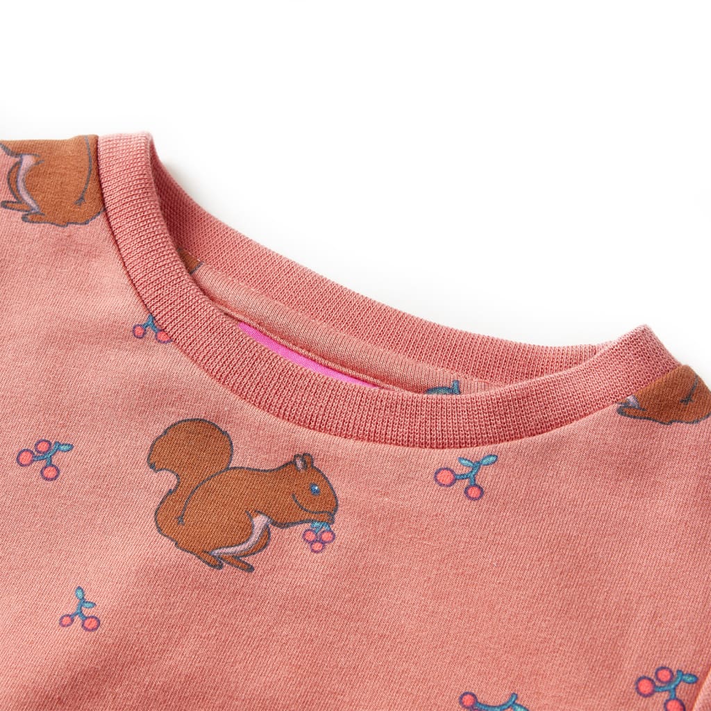 Robe enfant vieux rose 116