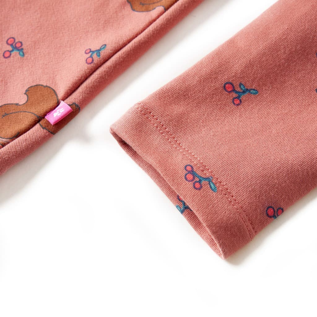 Robe enfant vieux rose 116