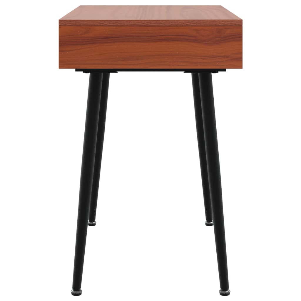 Bureau d'ordinateur avec tiroir marron 110x50x75 cm Bois d'ingénierie