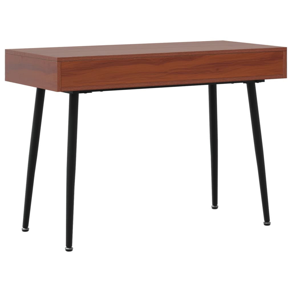 Bureau d'ordinateur avec tiroir marron 110x50x75 cm Bois d'ingénierie