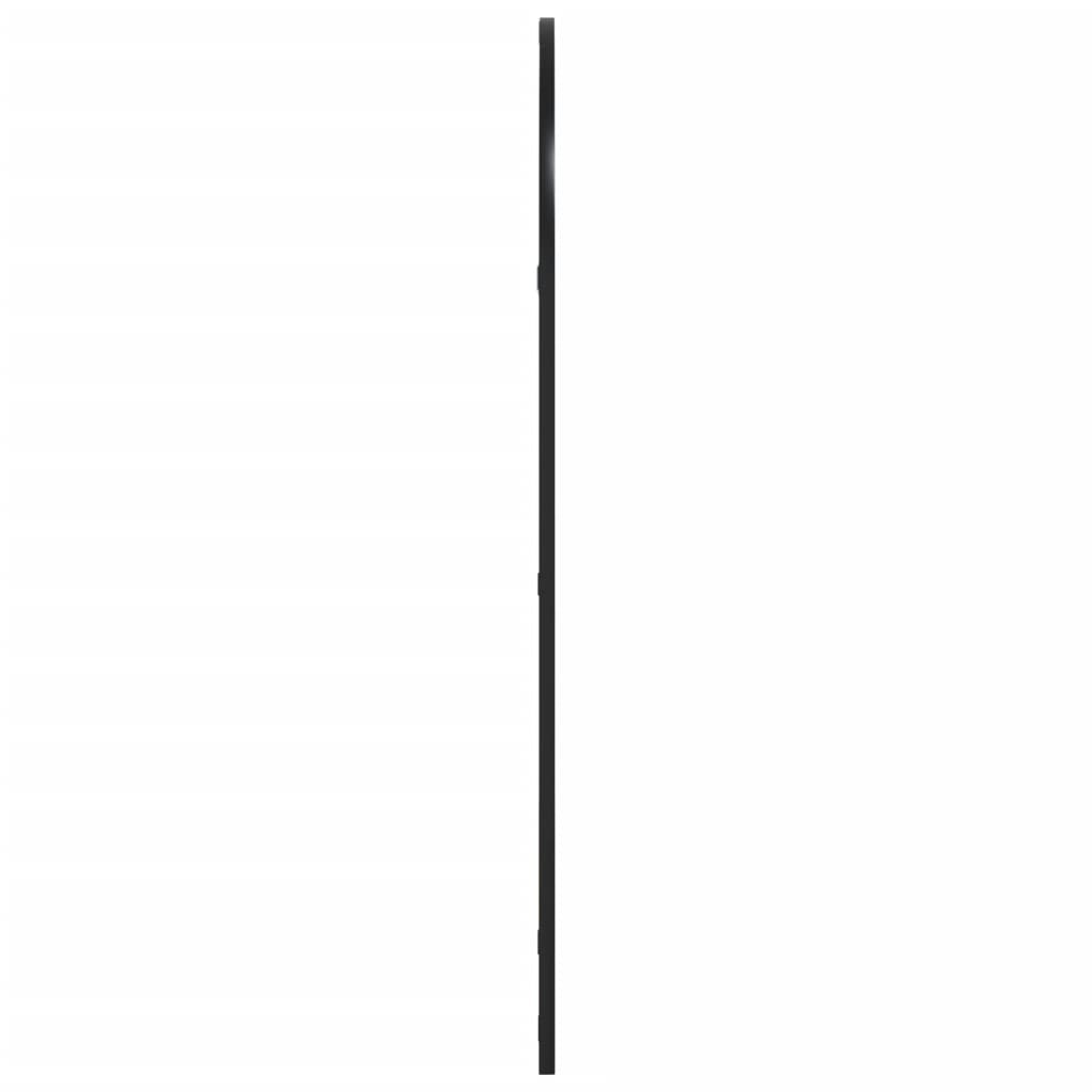 Wall Mirror Black 60x100 cm Arched Iron