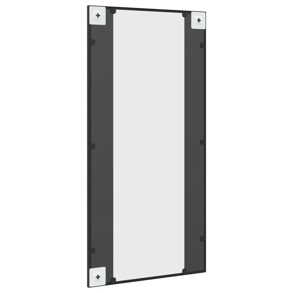 Miroir Mural Noir 50x100 cm Rectangulaire Fer