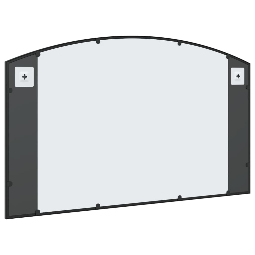 Miroir mural Noir 100x60 cm Bombé Fer