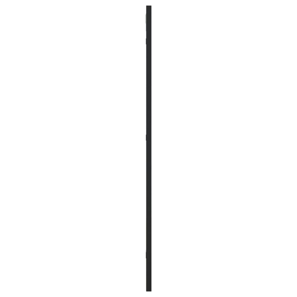 Black Wall Mirror 40x80 cm Rectangular Iron