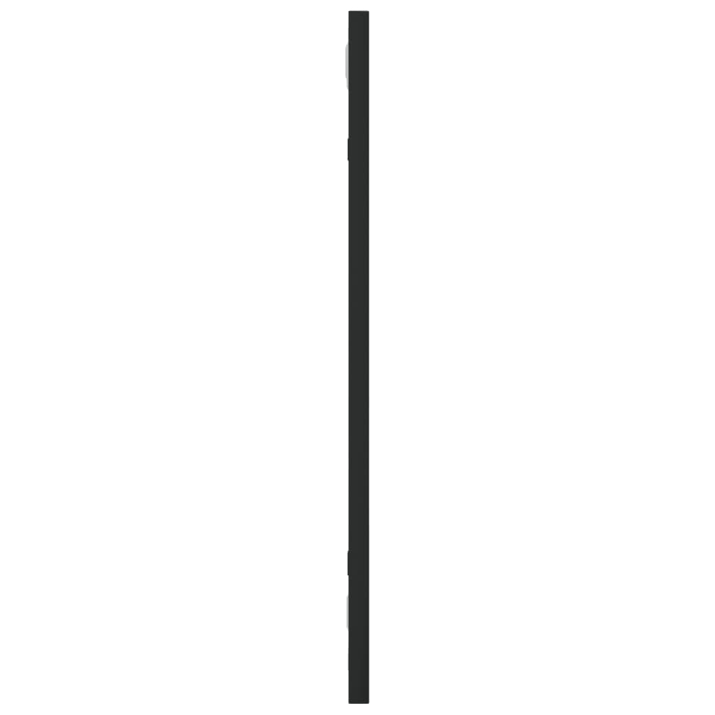 Wall Mirror Black 20x50 cm Rectangular Iron