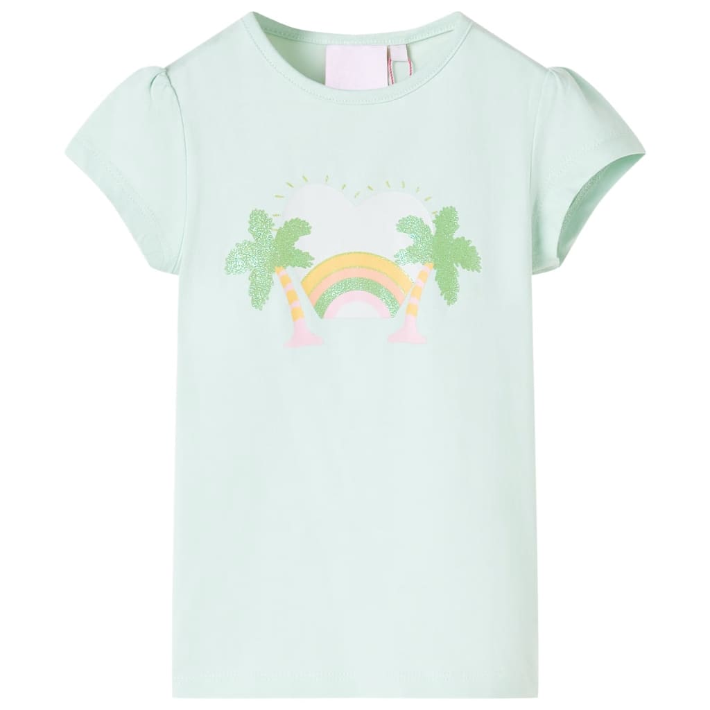 Kids' T-shirt Light Mint Green 92