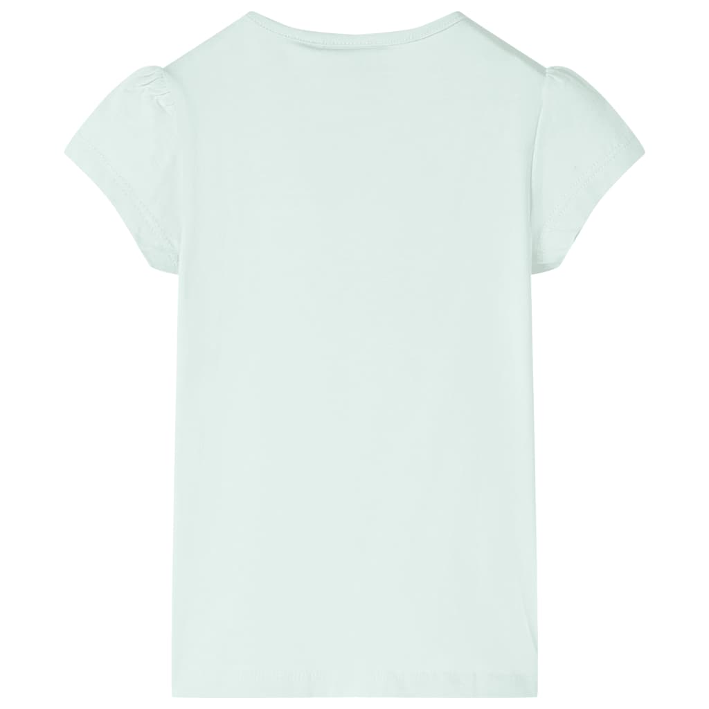 T-shirt enfant vert menthe clair 116