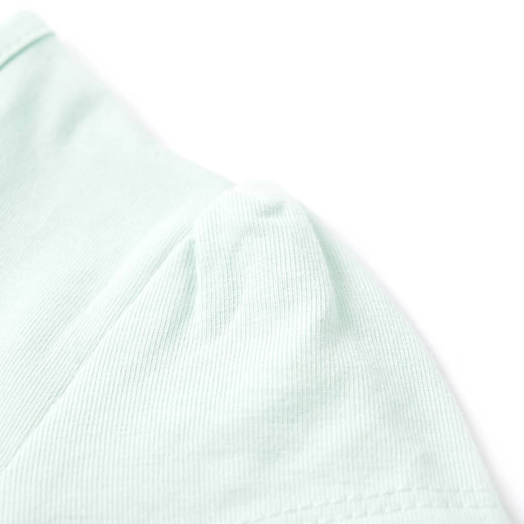 T-shirt enfant vert menthe clair 116