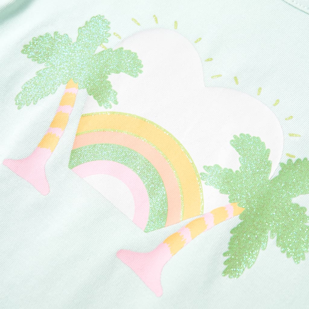 T-shirt enfant vert menthe clair 128
