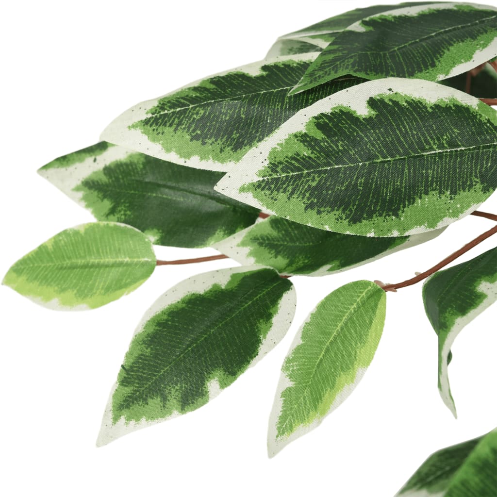 Artificial Ficus Tree, 1260 Leaves, 200 cm, Green