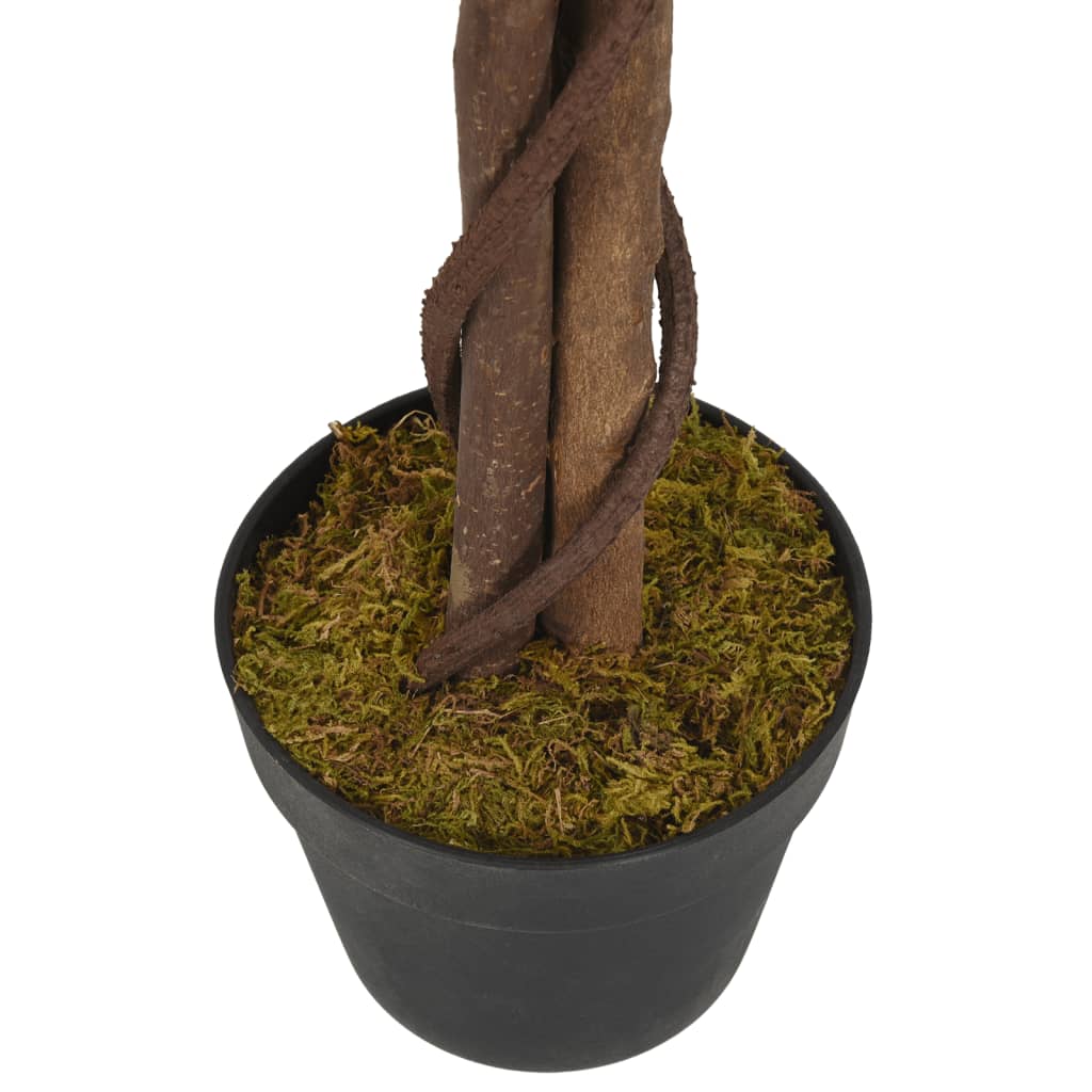 Artificial Ficus Tree, 1260 Leaves, 200 cm, Green