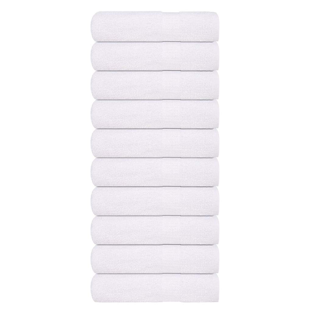 Serviettes de bain FROGN 10 pces Blanc 100x150 cm 360 g/m²