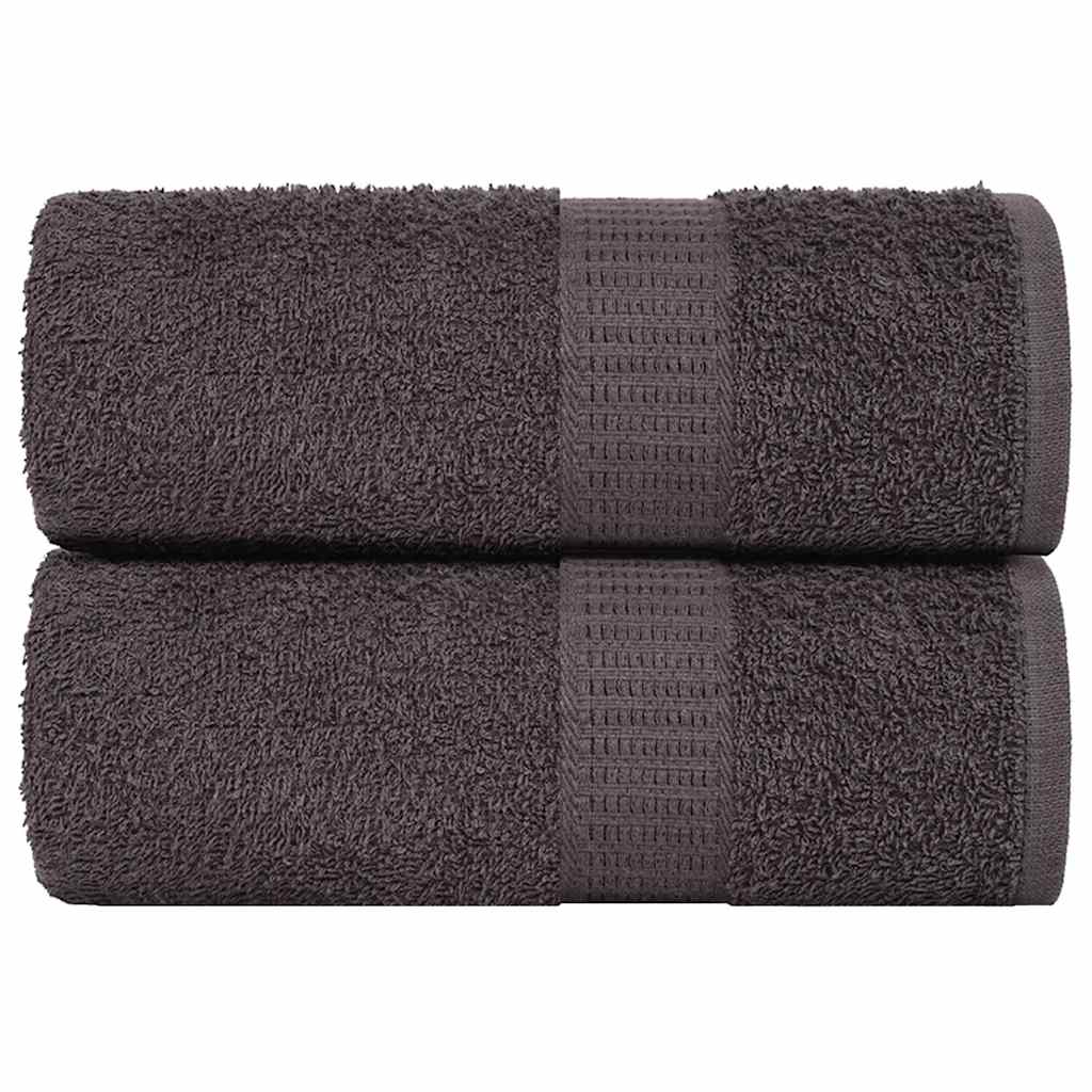 Gants de toilette FROGN 2 p. anthracite 15x21 cm 360 g/m²