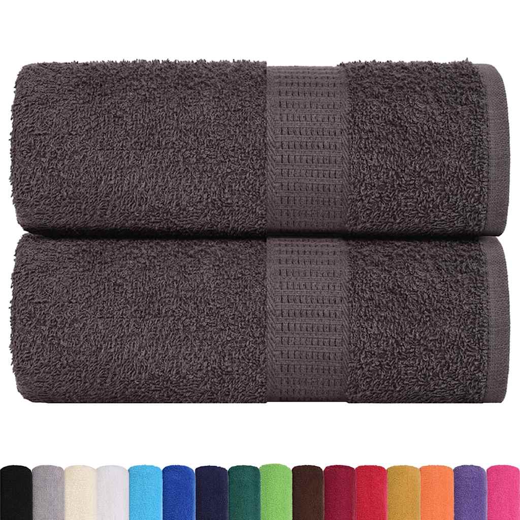Serviettes d'invité FROGN 2 pièces Anthracite 30x50 cm 360 g/m²