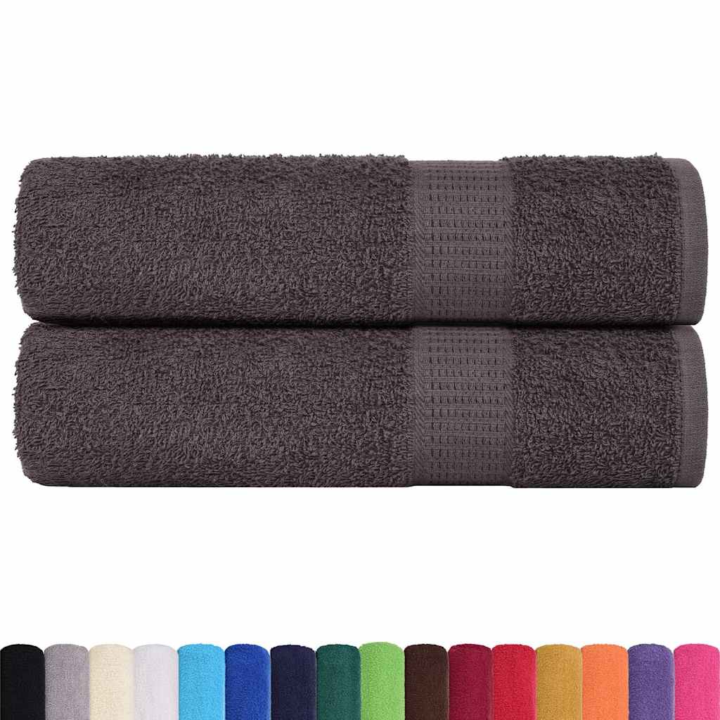 Serviettes de bain FROGN 2 pcs. Anthracite 100x150 cm 360 g/m²