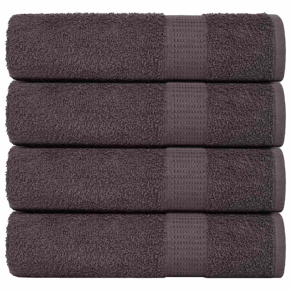 Serviettes de bain FROGN 4 p. anthracite 100x150 cm 360 g/m²