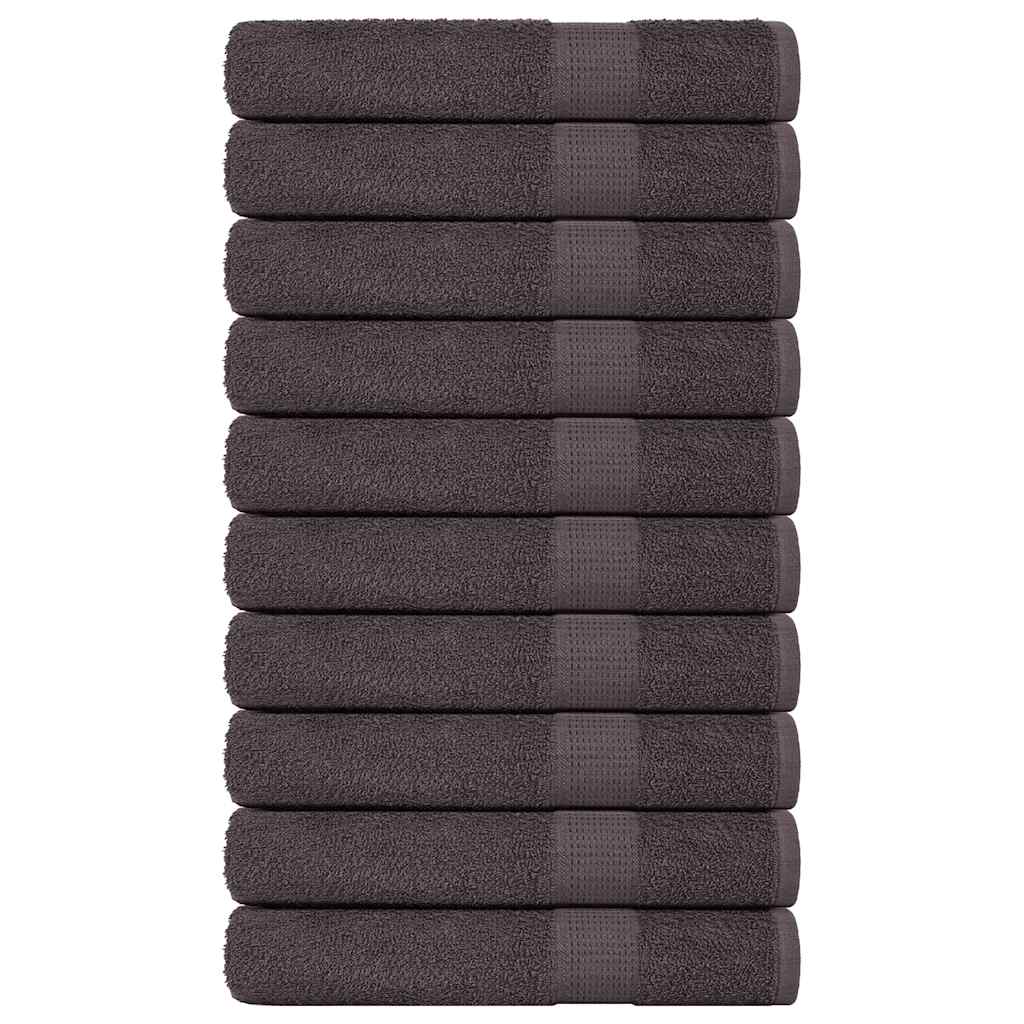 Sauna Towels FROGN 10 pcs Anthracite 80x200 cm 360 g/m²