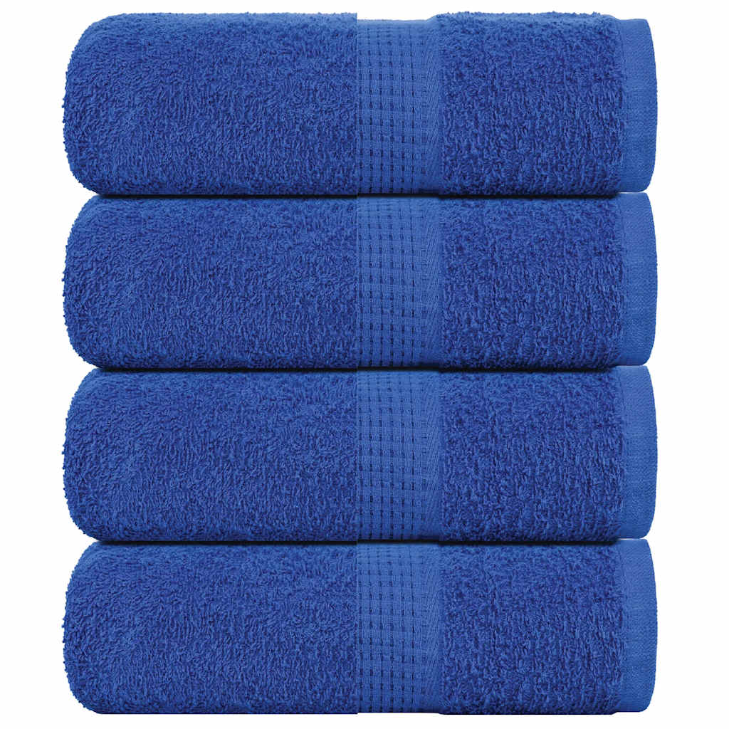 Gants de toilette FROGN 4 pces Bleu 30x30 cm 360 g/m²